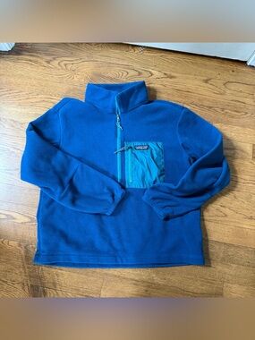 Patagonia Women's Microdini 1/2-Zip Pullover Teal Blue Green Medium